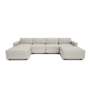 Modular Sofa GRACIA - U-shaped 180 x 320 x 180 cm - Cream Beige