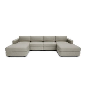 Modular Sofa GRACIA - U-shaped 180 x 320 x 180 cm - Beige Grey