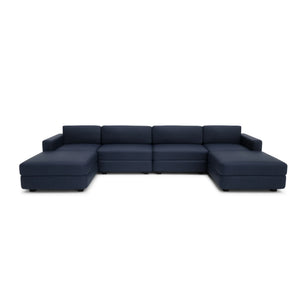 Modular Sofa GRACIA - U-shaped 180 x 360 x 180 cm - Dark Blue