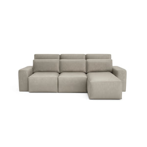 Universal Corner Sofa Bed JORDAAN - Cream