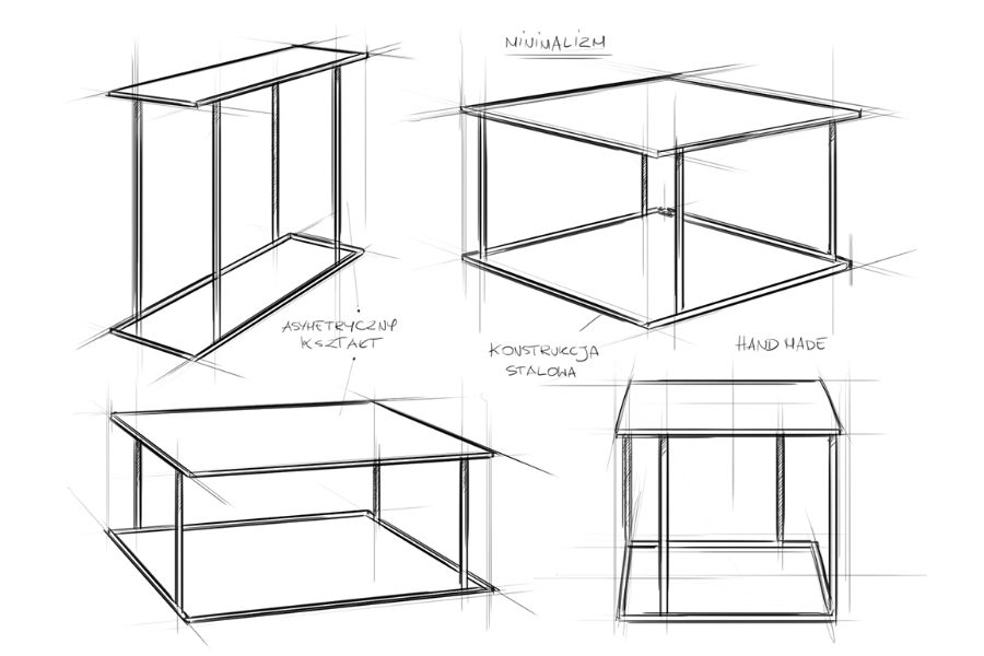 WALT METAL Couchtisch