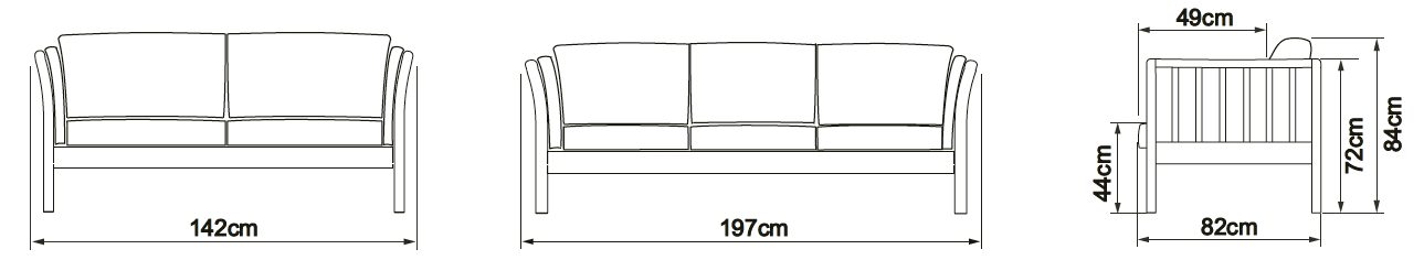TORUP - 2-Sitzer-Sofa