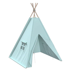Tepee 110x110x155cm Cotton Story - Pastel Blue