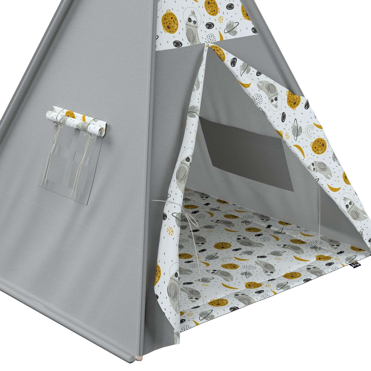 Tepee 110x110x155cm Magic Collection - White-Gray