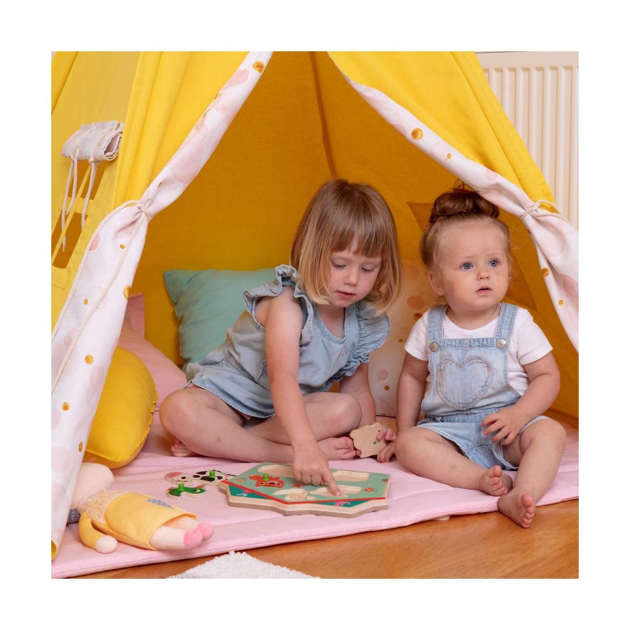 Tepee - 110x110x155cm (Happiness) - fuchsia