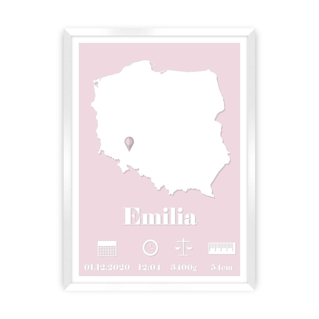 Das Newborn Metrics Picture von Map Rose