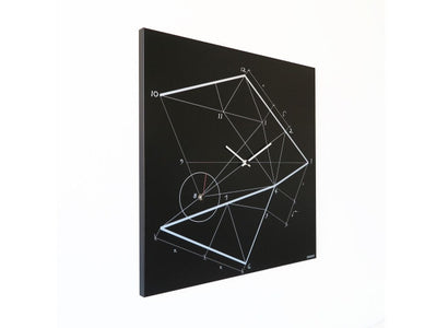 TIME LINE Wall Clock, Black 50 CM, dESIGNoBJECT- D40Studio