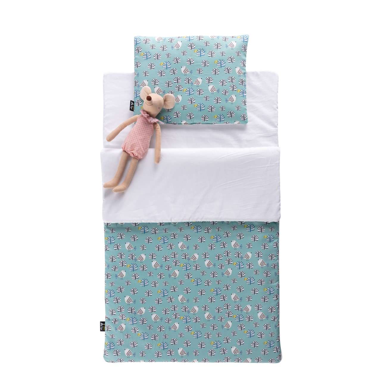Toddler sleeping bag Little Birds - 65 x 100 - green