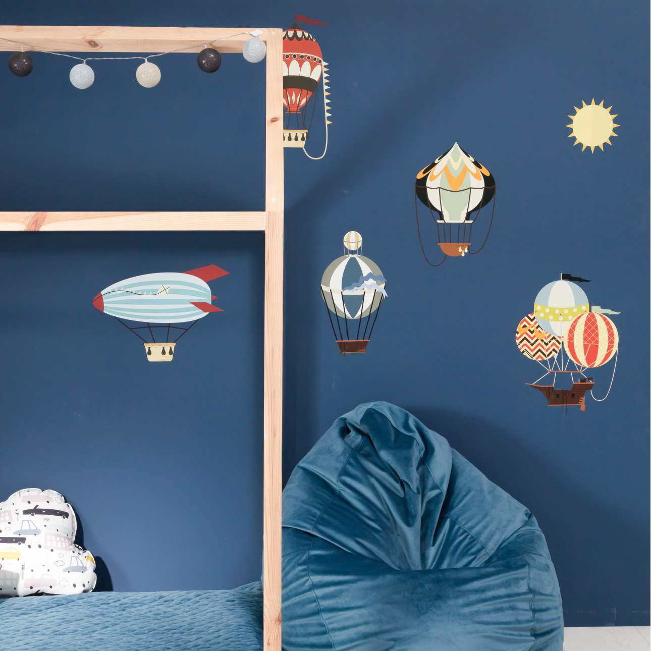 Reise-Ballon-Aufkleber-Set – 110 x 70 cm