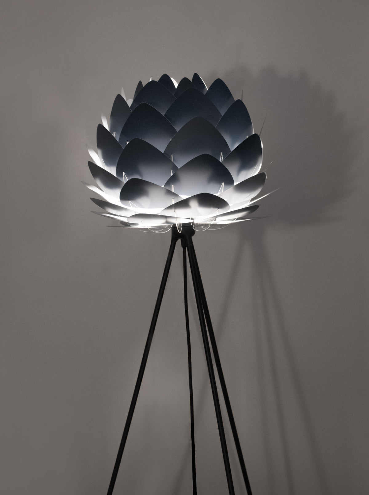 ALUVIA Anthracite Grey Tripod Floor Lamp