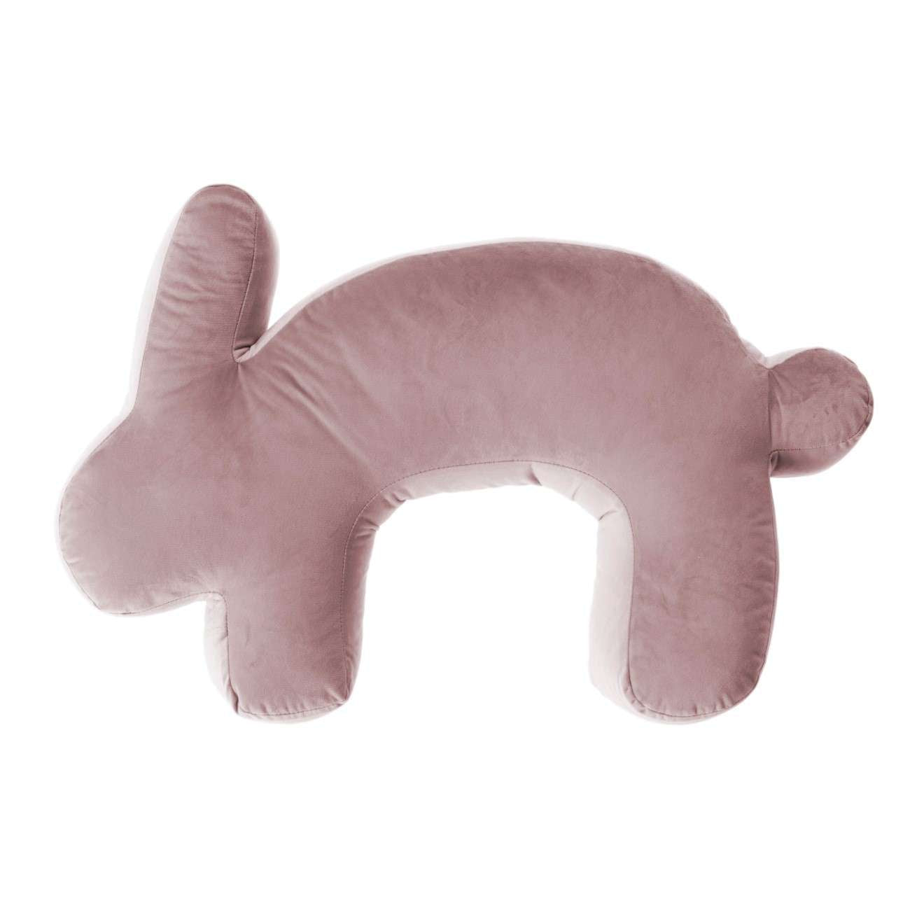 Velvet Bunny Rose Stillkissen