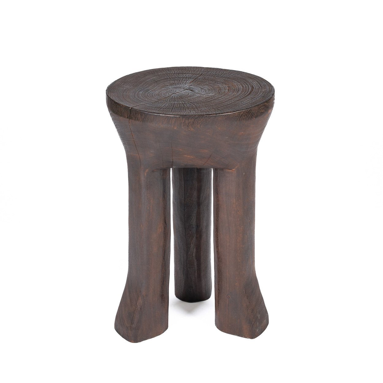 The Java Tripod Side Table - Dark Walnut