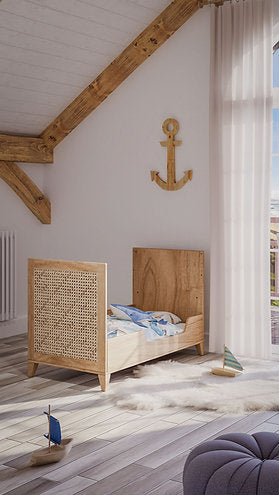 NAMI BOIS Evolutive Bed 60X120 CM - From Crib to Sofa to Toddler Bed