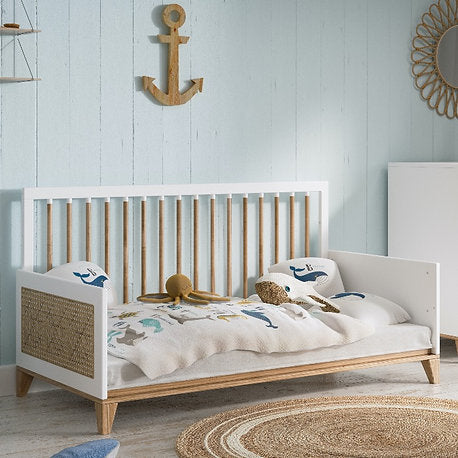 NAMI Neige Evolutive Bed 70 x 140 - From Crib to Junior Bed