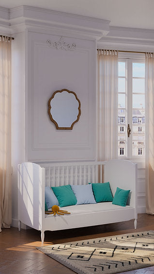 LAFAYETTE NEIGE Evolutive Bed 70X140 - From Crib to Junior Bed or Desk