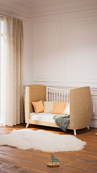 COQUILLAGE Evolutive Bed 70 x 140 - From Crib to Junior Bed