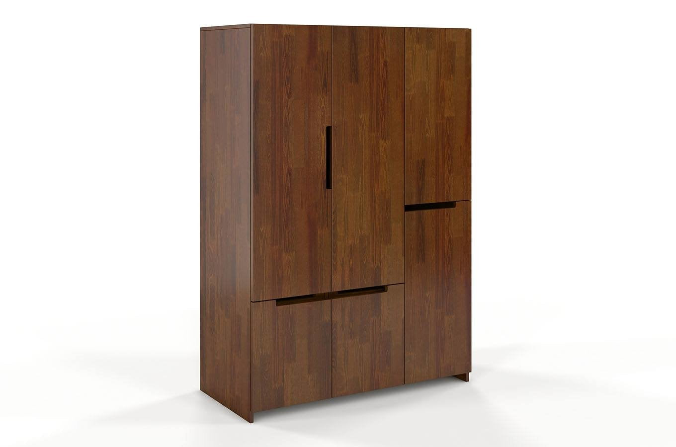 BERGMAN Pine 3 Door Wardrobe with 5 Drawers