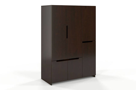 BERGMAN Pine 3 Door Wardrobe with 5 Drawers