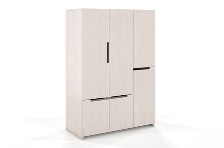 BERGMAN Pine 3 Door Wardrobe with 5 Drawers