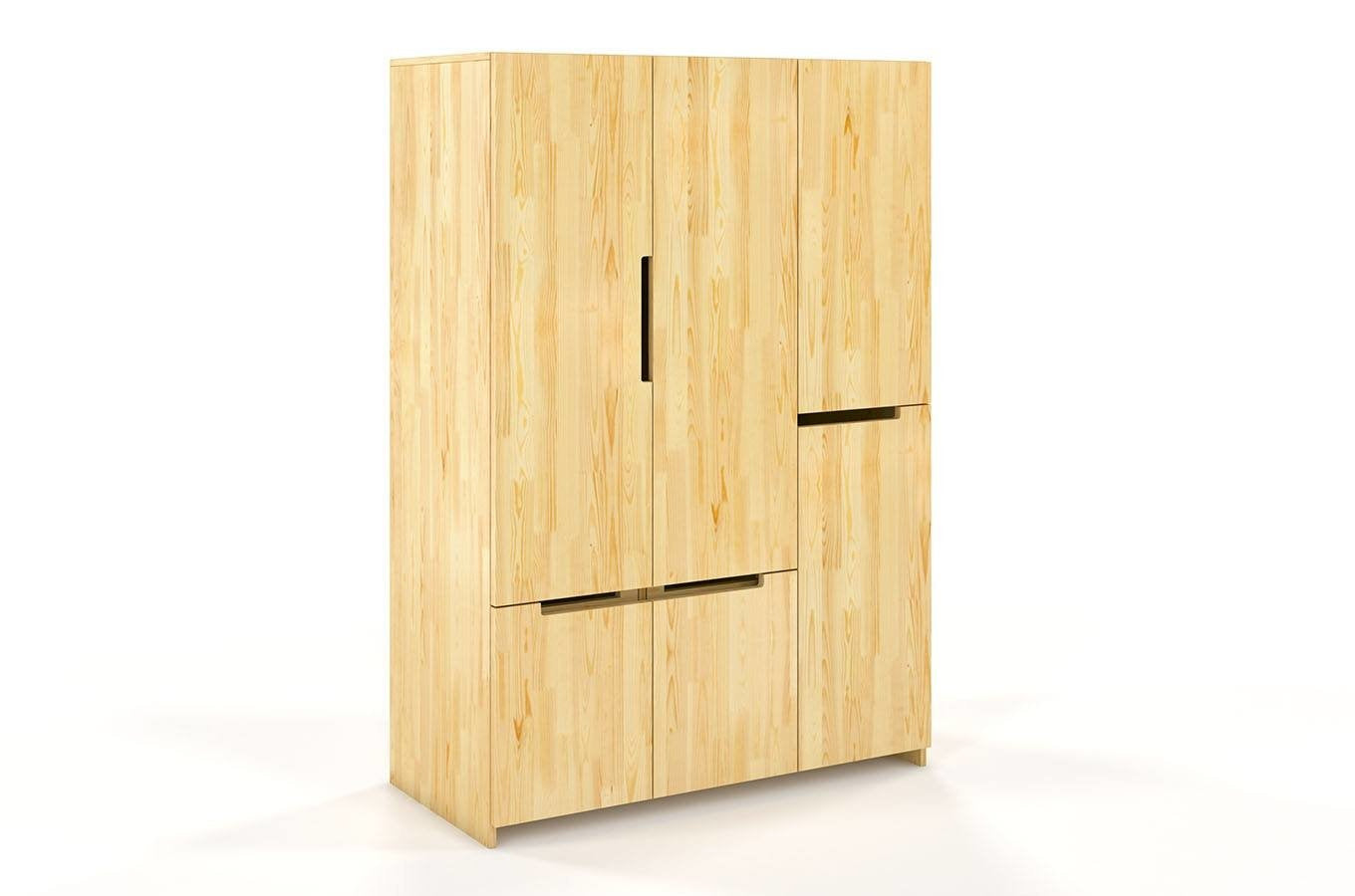BERGMAN Pine 3 Door Wardrobe with 5 Drawers