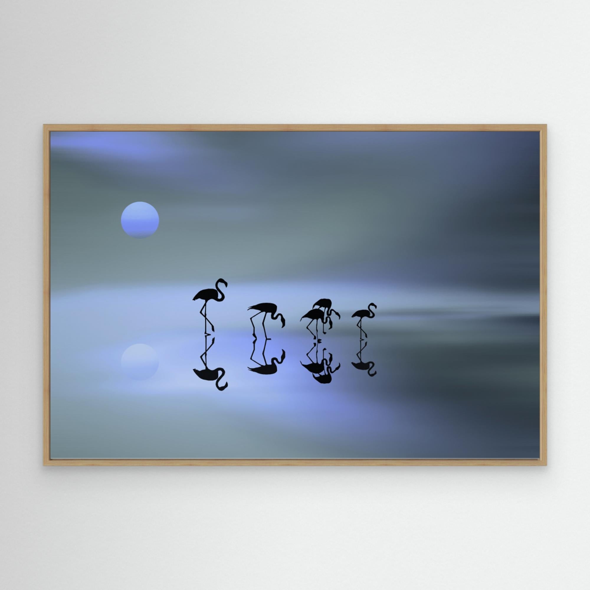 Group of Flamingos by Natalia
