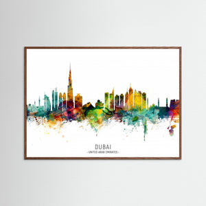 Dubai UAE Skyline by Michael Tompsett