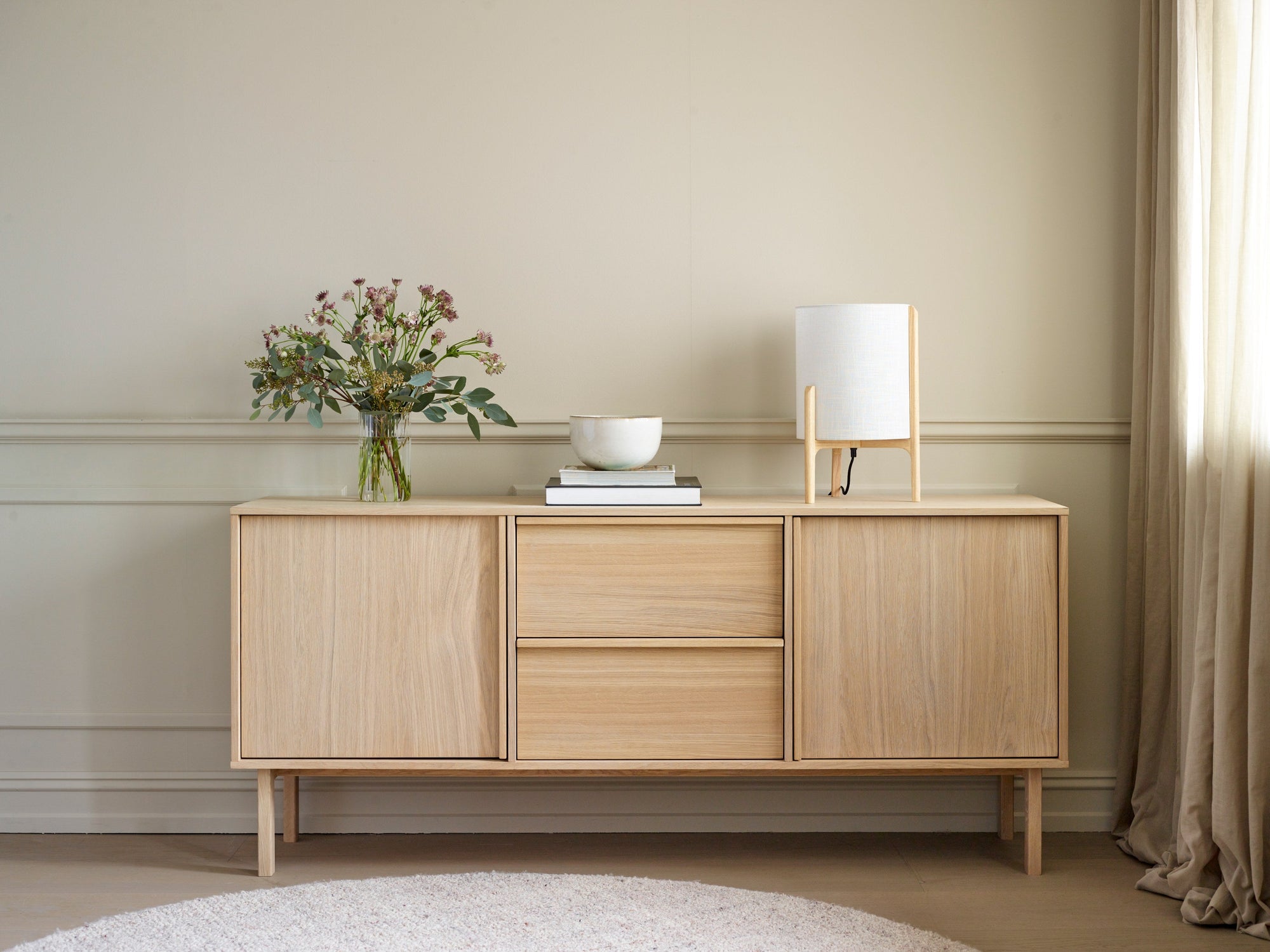CASØ NELLIE Sideboard with 2 Drawers and 2 Doors 180CM