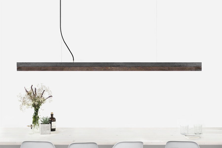[C3] Concrete & Corten Steel Pendant 182CM