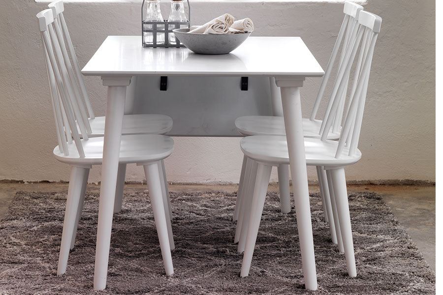 LOTTA Set aus 4 Stühlen und Klapp-Esstisch