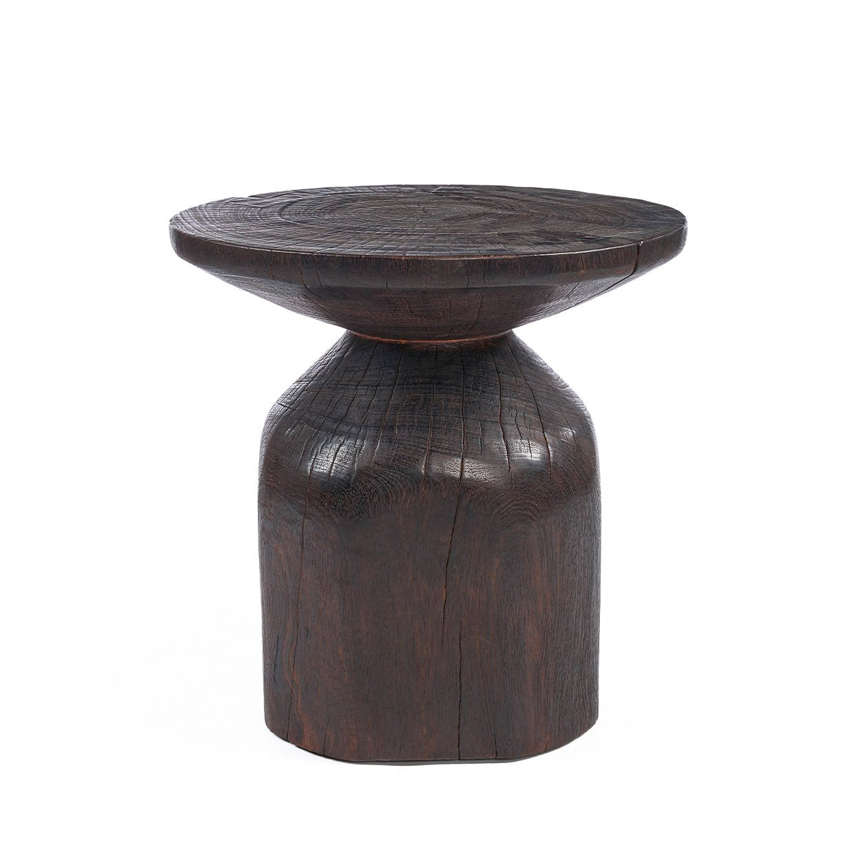 The Drumline Side Table - Dark Walnut
