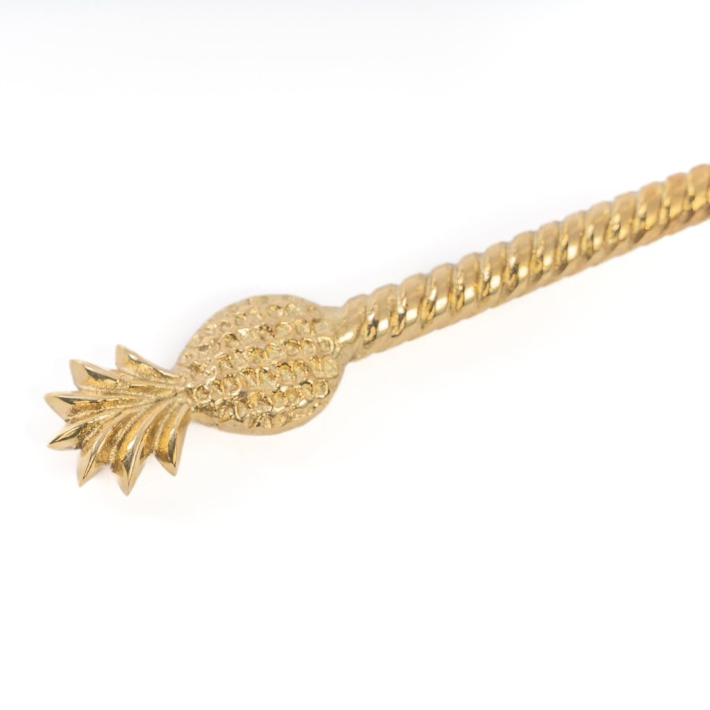 Der Ananas-Salatlöffel - Gold