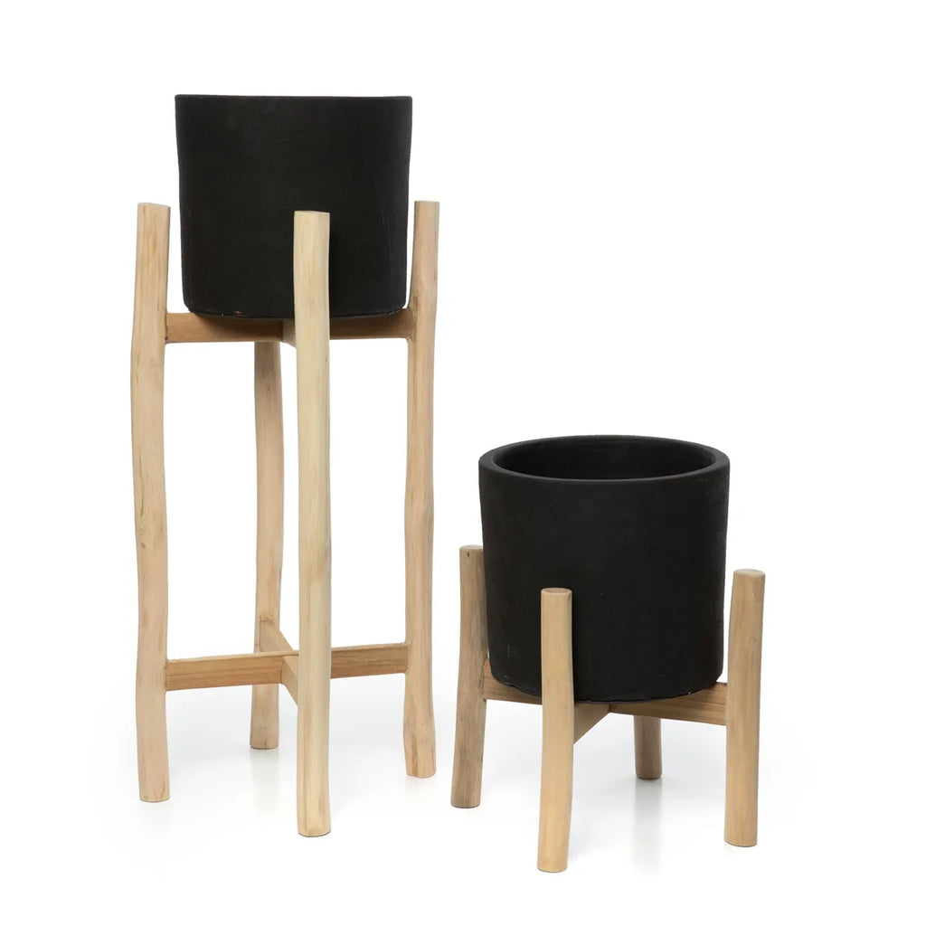 CHARCOAL Pflanzenhalter - Schwarz