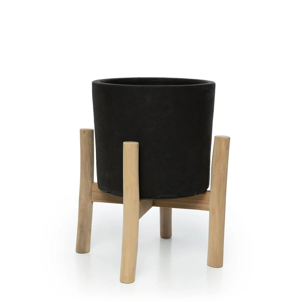 CHARCOAL Pflanzenhalter - Schwarz