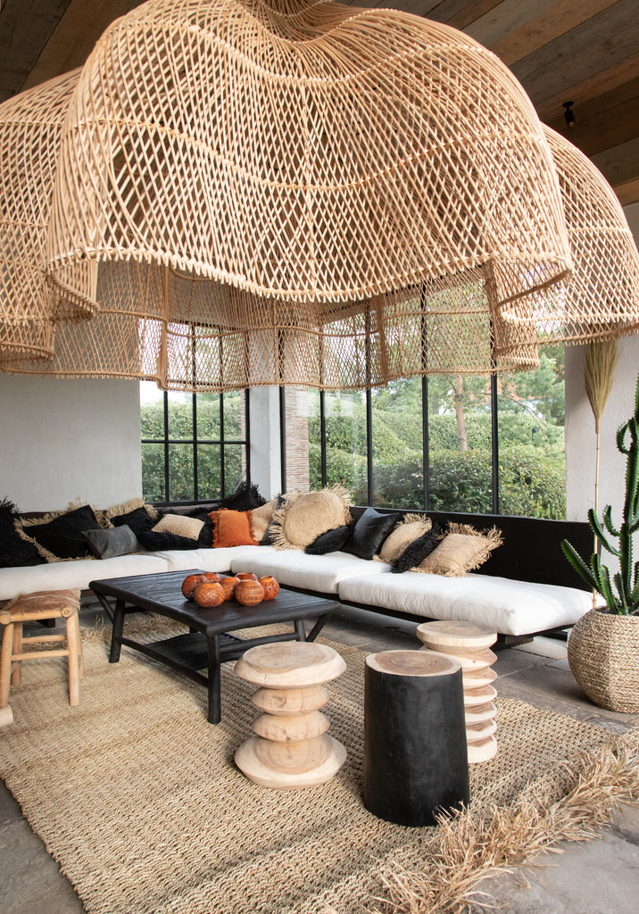TRIBE Hocker - Naturschwarz