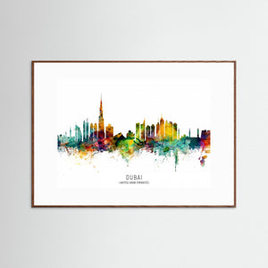 Dubai UAE Skyline by Michael Tompsett