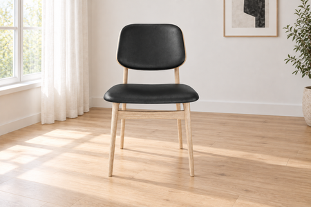 CARL Dining Chair Set of 2 in a dining room