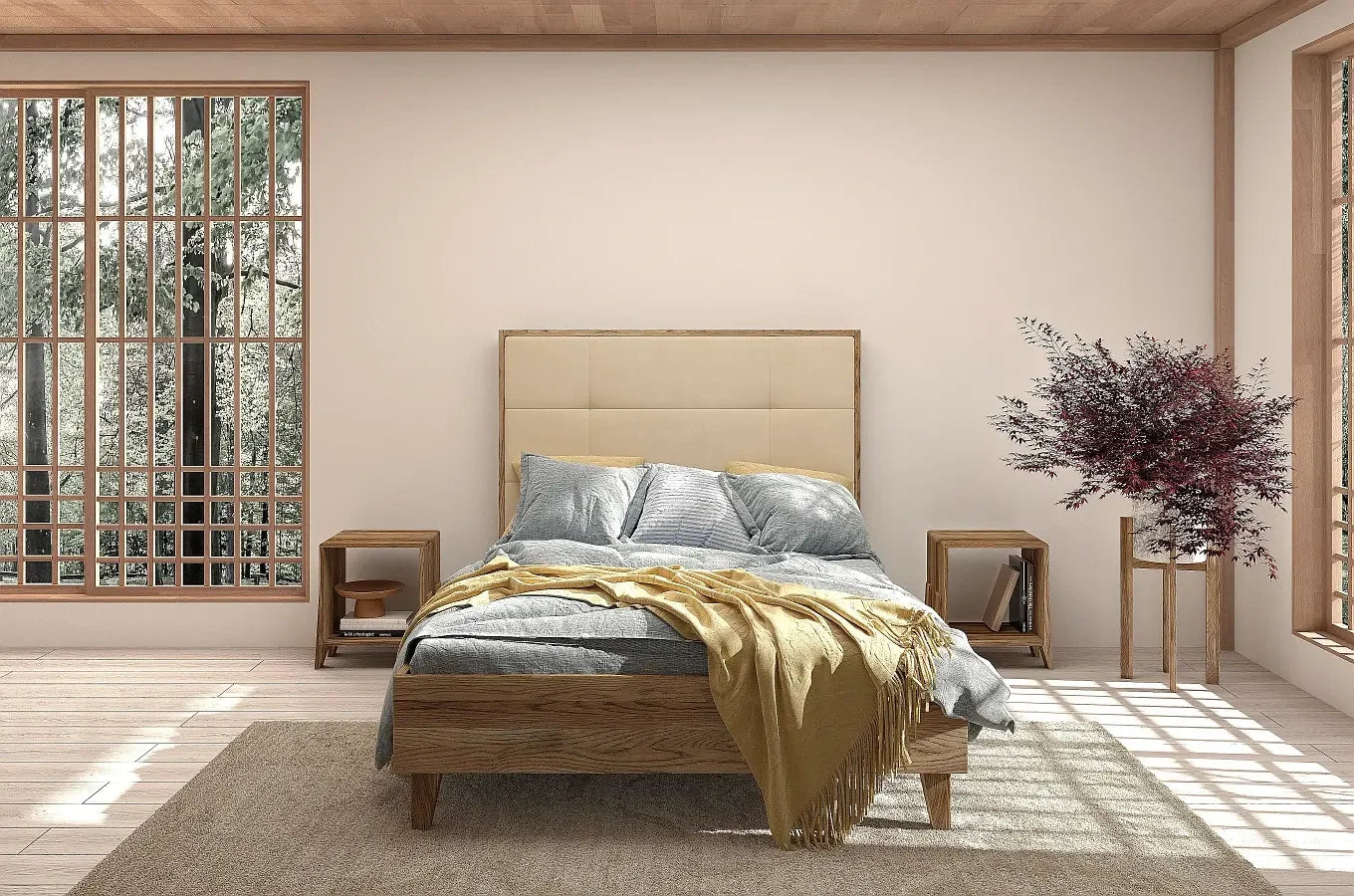 FRIDA Oak Bed