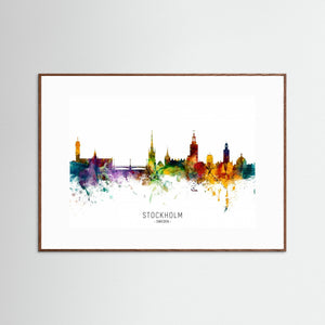 Stockholm Sweden Skyline by Michael Tompsett