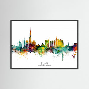 Dubai UAE Skyline by Michael Tompsett