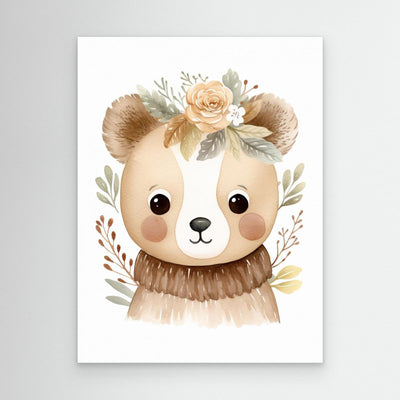 Poster Nursery Watercolour Bear 6 by Bilge Paksoylu