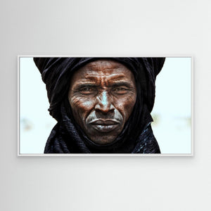 Peul tribe man watching the gerewol festival - Niger by Joxe Inazio Kuesta Garmendia