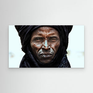 Peul tribe man watching the gerewol festival - Niger by Joxe Inazio Kuesta Garmendia