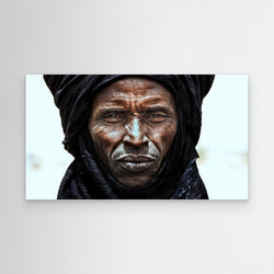 Peul tribe man watching the gerewol festival - Niger by Joxe Inazio Kuesta Garmendia