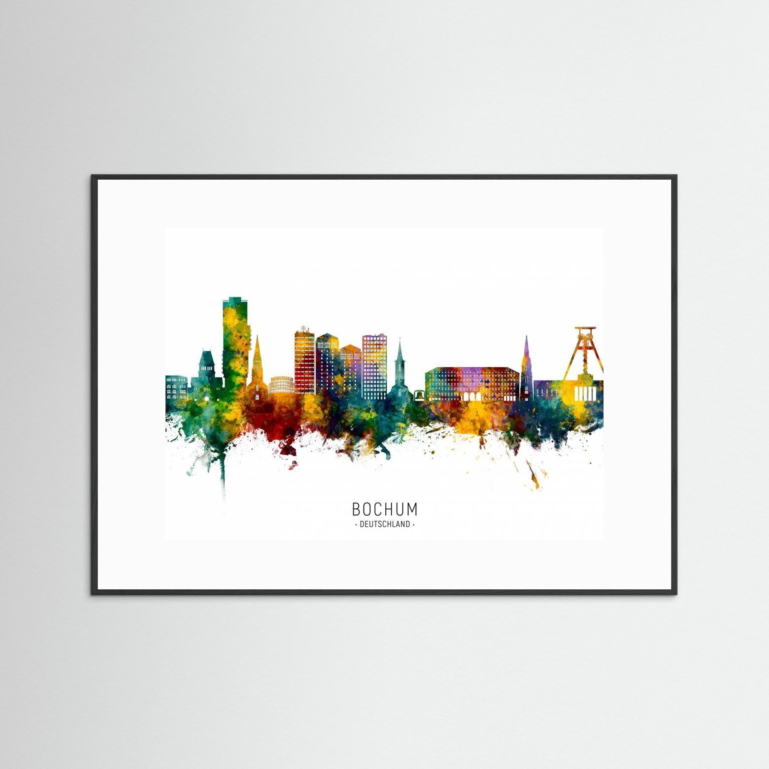 Bochum Germany Skyline by Michael Tompsett