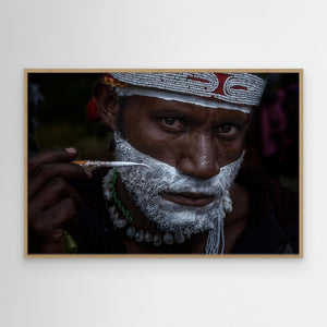 Painting for the sing-sing festival in Mt. Hagen-Papua New Guinea by Joxe Inazio Kuesta Garmendia