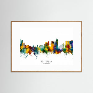 Rotterdam The Netherlands Skyline by Michael Tompsett