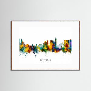 Rotterdam The Netherlands Skyline by Michael Tompsett