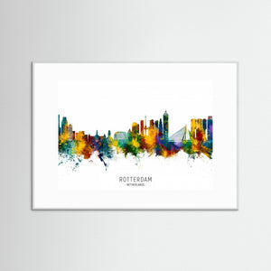Rotterdam The Netherlands Skyline by Michael Tompsett