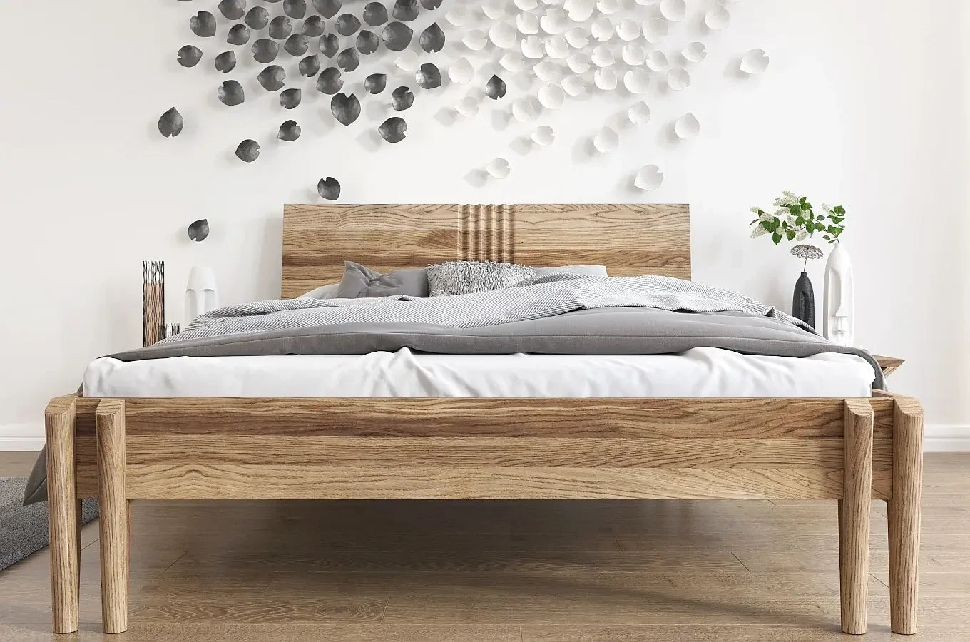 POZNAN Oak Bed