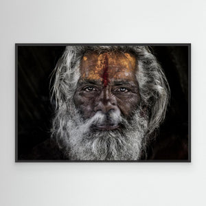 Sadhu Cxpelling the Smoke through the Nose - Prayagraj - India by Joxe Inazio Kuesta Garmendia